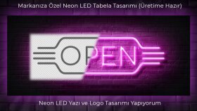 Markanıza Özel Neon LED Tabela Tasarımı (Üretime Hazır)