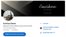 Linkedın Profili - Emirhan Eksen