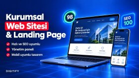 kurumsal web sitesi ve landing page tasarlarım