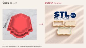 3D Modelden Satışa Hazır Ürün İlan Görseli