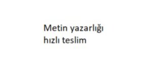 özgün ve akıcı metin yazarlığı yapıyorum