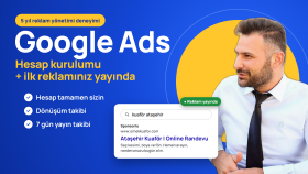 Google Ads hesap kurulumu ve aylık reklam yönetimi yaparım
