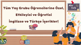 tüm yaş grubuna özel, Türkçe-İngilizce içerikler yapabilirim