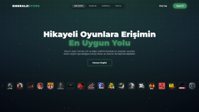 Dijital Oyunların Satışı İçin Profesyonel Web Sitesi!