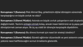 Röportaj Ses ve Video Deşifre Örneği