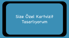 size özel kartvizit tasarlıyorum