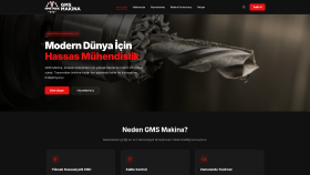 GMS Makina - Modern & Endüstriyel Kurumsal Web Sitesi
