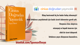 Cinius Doğrudan Yayıncılık kitap tasarımınızı yaparım