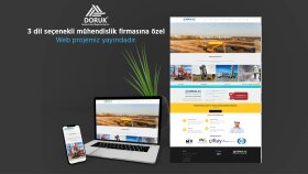 3 dil seçenekli profesyonel mühendislik web sitesi