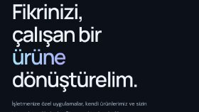 web sitesi özel yazılım ve yapay zeka çözümleri sunuyorum