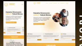 Avukatın hizmeti ve tanıtımı için web sitesi