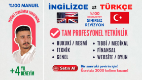 yeminli İngilizce tercüme yapıyorum