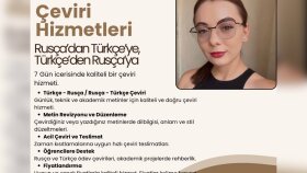 Rusça ve Türkçe çeviri yaparım