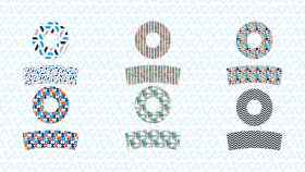 Kahve fincan ve tabak desenleri (pattern) çalışması