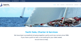 Aganta Yatcılık Firmasının Web Sitesi