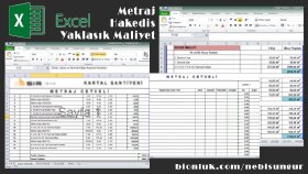 REF34 - Excel, Hakediş, Metraj, Maliyet İşleri