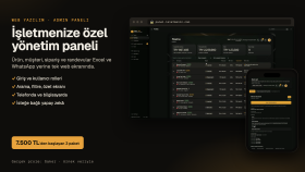 işletmenize özel yönetim paneli ve web uygulaması yaparım