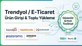 Trendyol Hepsiburada toplu ürün yükleme ve veri girişi yaparım