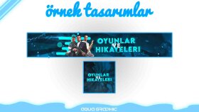 ilgi çekici ''Youtube banner'' tasarlayabilirim