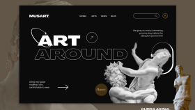 MUSART - Web design