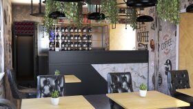 Müşterime Cafe Render Çalışması