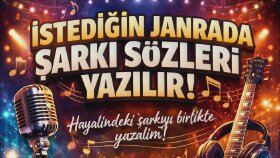 istediğiniz janra da şarkı sözü yazarım