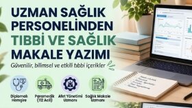 ​15 yıllık uzman sağlık personeli olarak  makale yazarım
