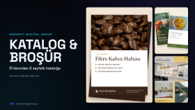 ürün kataloğu, broşür ve el ilanı tasarlarım