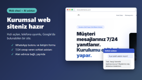 yapay zekâ asistanlı kurumsal web sitesi kurarım