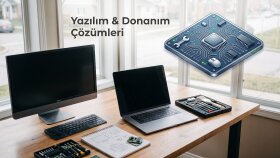 yazılım ve donanım sorunlarına teknik destek sağlarım