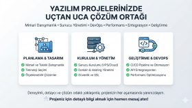 yazılım projelerinize mimari danışmanlık yaparım