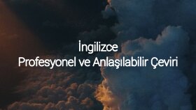 sizin için profesyonel ve anlaşılır çeviriler yapabilirim