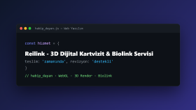 Reilink - 3D Dijital Kartvizit & Biolink Servisi