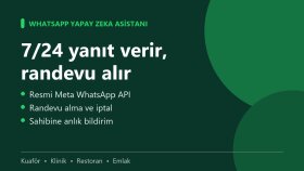 işletmenize WhatsApp yapay zeka randevu asistanı kurarım