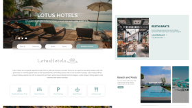 Seyahat Otel landing page, mobil ve rezervasyon sayfaları