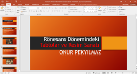 En estetik sunumlar ve titiz bir çalışma