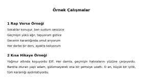 özgün şarkı sözleri ve yaratıcı metinler yazarım
