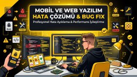 mobil ve web yazılım hatalarını çözebilirim