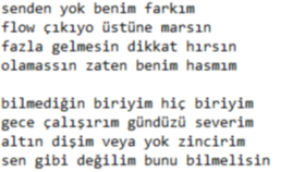 örnek rap sözleri