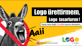 yapay zeka kullanmadan 33 yıllık deneyimimle logo tasarlarım
