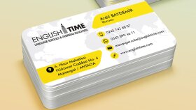 English Time - Kartvizit Tasarımı