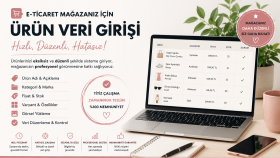 ürün girişlerinizi titizlikle tamamlarım