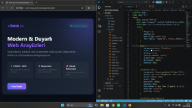 HTML ve CSS kodlaması yaparım