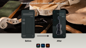 Musical instrument custom design application