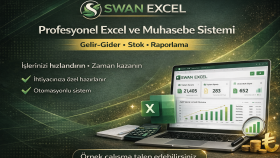 excelde gelir gider stok analiz hazırlayabilirim