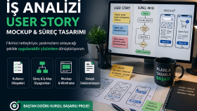 user story, use case ve wireframe hazırlarım