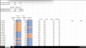 Excel projemden küçük bir taslak :)