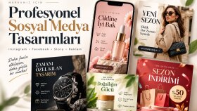 markanıza özel sosyal medya görselleri tasarlarım