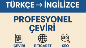 Türkçeden İngilizceye profesyonel çeviri yapıyorum