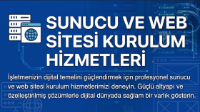 sunucu ve web sitenizi sıfırdan kurup yayınlayabilirim